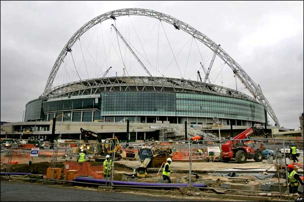 温布利球场施工工地