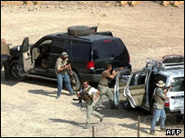 کارمندان شرکت بلک واتر هنگام اجرای ماموریت