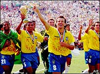 Seleção festeja o título na Copa de 1994