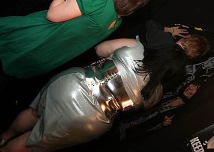 Backstage at the NME Awards