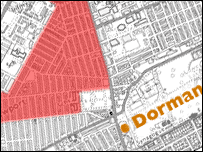 Map of Middlesbrough