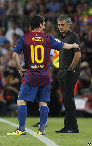 Messi y Mourinho