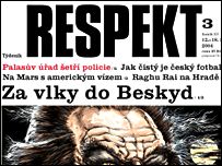 Obálka časopisu Respekt
