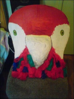 Giant parrot mask