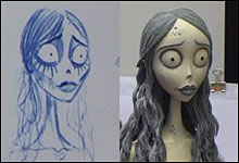 Corpse Bride: from drawing to model