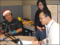 Lê Hải (trái), Hồng Nga và Nguyễn Giang