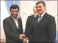 عبدالله گل، منوچهر متکی و محمود احمدی نژاد 