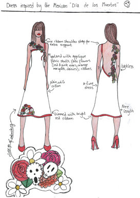 Day of the Dead Inspired Dress