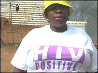 Matsidiso Madondo, sul-africana portadora dos vírus HIV