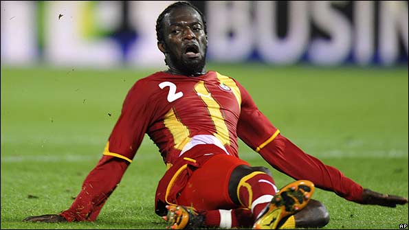 Ghana defender Hans Sarpei