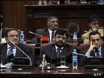 په ولسي جرگه د افغانستان امنيتي چارواکي 