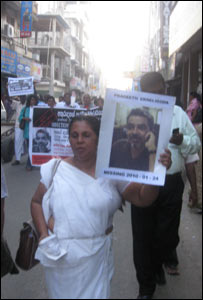 Protest in Colombo to mark two years since the disappearance of Prageeth Ekneligoda