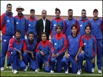 د افغانستان د کريکټ ملي ډله (پخوانى عکس)