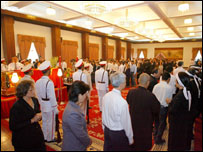 Cảnh trong lễ truy điệu