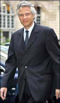 O novo premiê francês, Dominique de Villepin