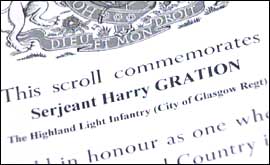 commemmoration certificate