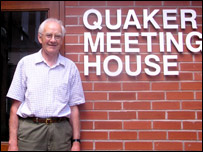 Philip Thornley outside the Meeting House