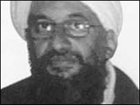 O número dois da Al-Qaeda, Ayman Al-Zawahri 