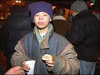 Criança de rua na Rússia