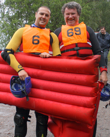 Taken on holiday by Callum Timms from Bo'ness, this photo shows Rory McGrath and Paddy McGuinness enjoying themselves at the Glen Nevis river race.