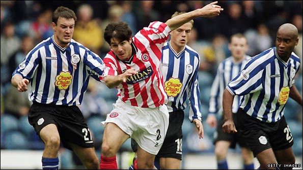 Paul Peschisolido in action for former club Sheffield United