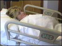 Nina Hobson returning from surgery