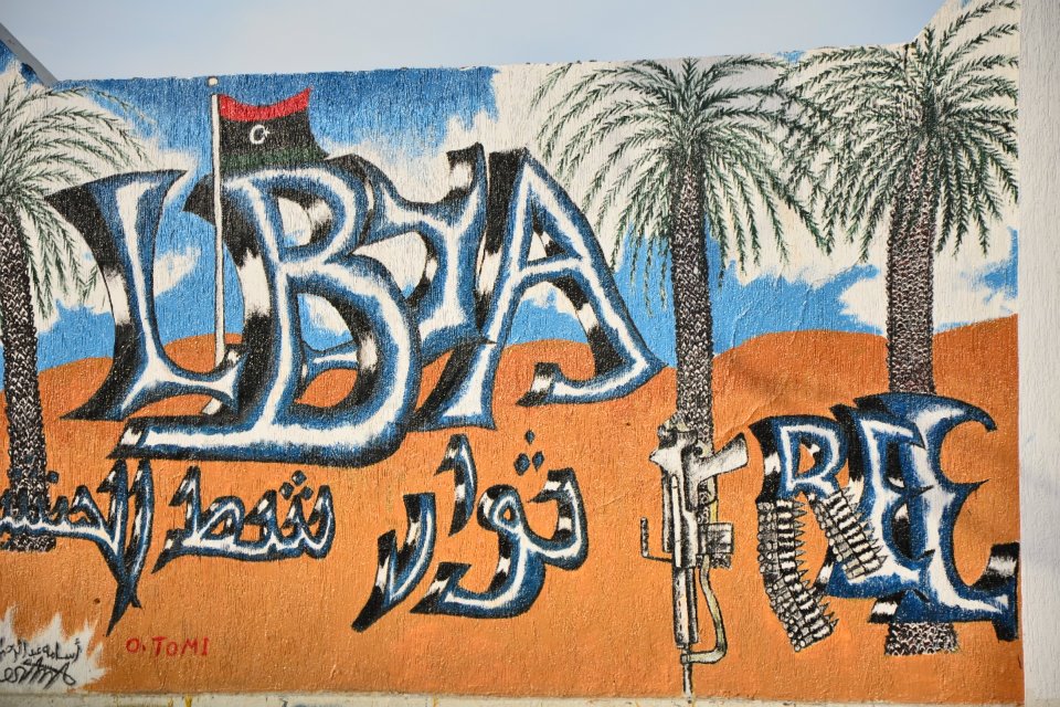 Graffiti on a wall in Libya