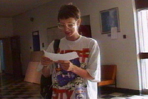 Nghaire gets her results