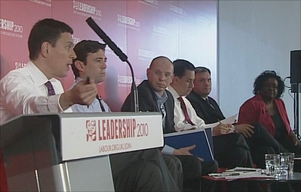 The Labour candidates at the leadership hustings in Newcastle