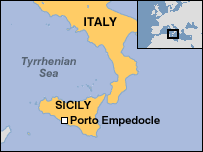 Mapa Sicílie