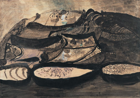 Dark Hill, 1940, watercolour, gouache on paper (48.9 cm x 69.8 cm) © Swindon Museum and Art Gallery