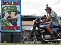 Poster de Fidel em Havana