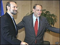 سولانا و لاريجانی 