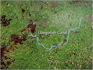 Llangollen canal map