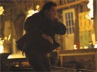 John Travolta flees burning building
