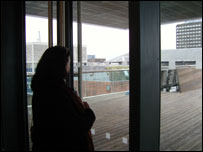 Carol takes in the view