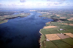 Grandfather and grandson Bob and Paul Mace reedcutting in the Broads.