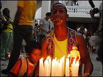 Dentro del templo de "El Rincón" (Foto: Raquel Pérez)