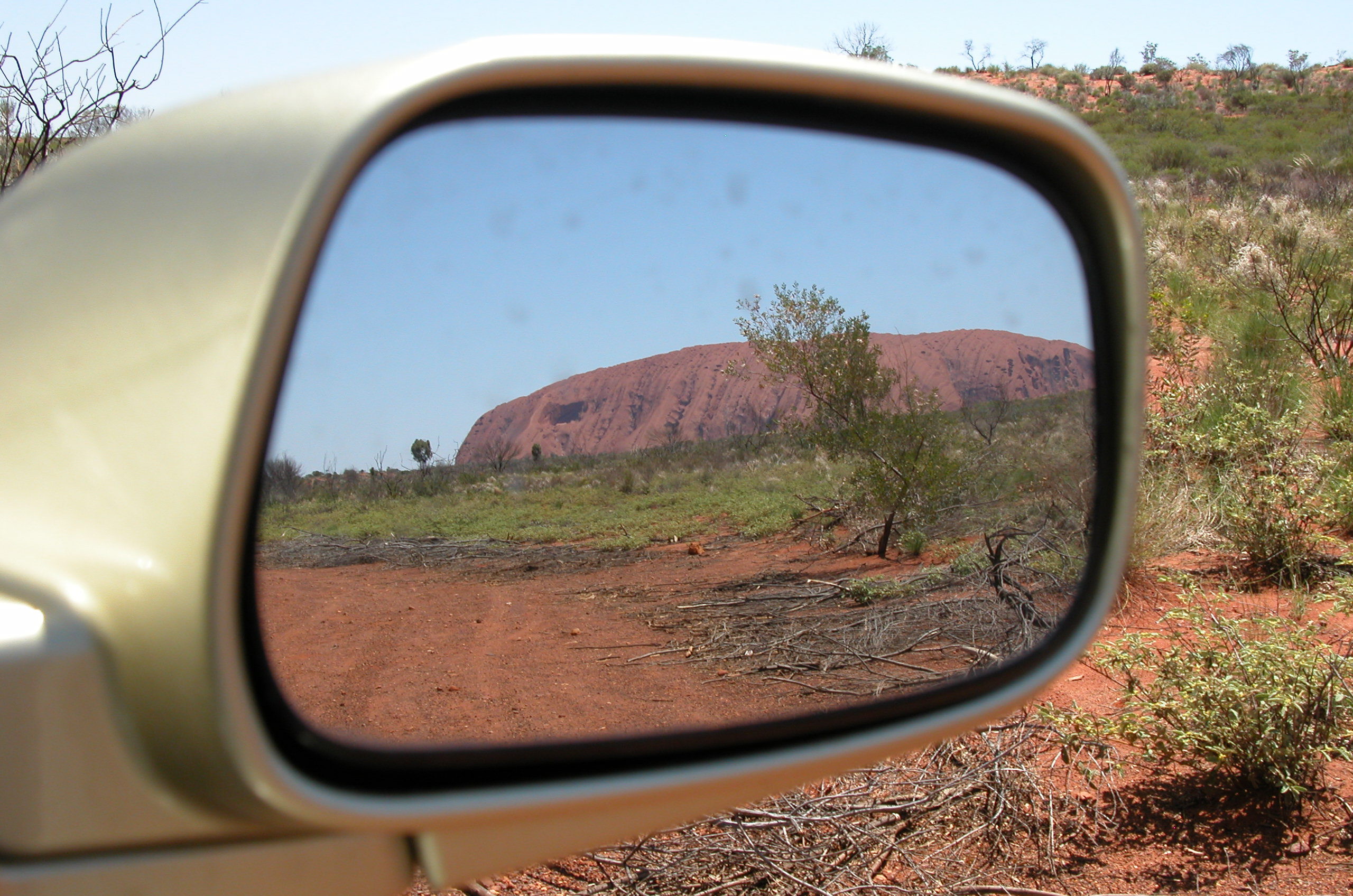Reflective view of Uluru