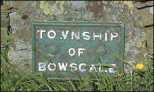 Bowscale town plaque