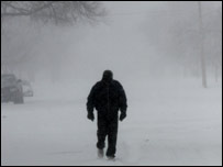 امریکہ میں برف کا طوفان