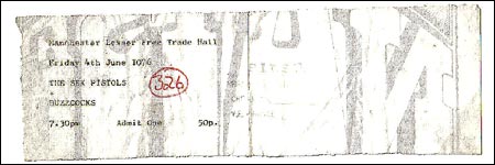 John Berry's Sex Pistols ticket