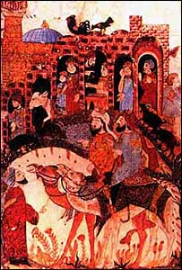 از مينياتوری ايرانی برگرفته از سايت موسسه ايرانشناسی برلين