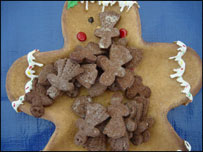 chocolate gingerbread men