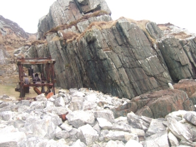 The Marble Quarry in Iona - looking inland from near the sea