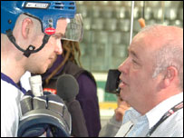 GB star Tom Watkins and Geoff Foster