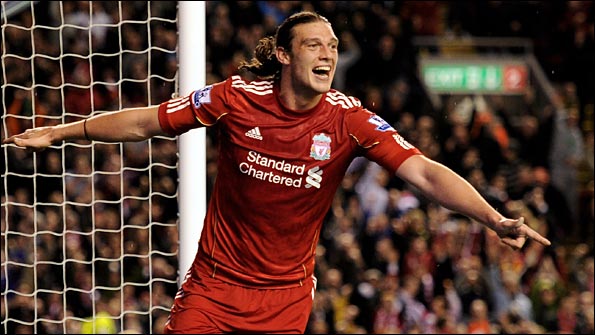 Carroll scored twice to put Liverpool on course for victory