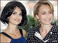 As atrizes Penelope Cruz e Kristin Scott-Thomas