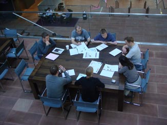 Everybody at the sprint meeting.