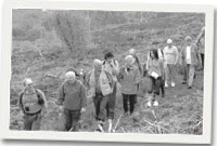 Cerddwyr yng nghwm Gwendraeth